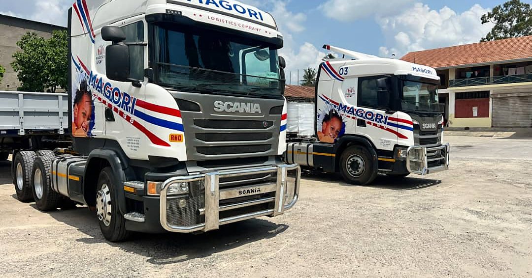 Magori Logistics trucks on a contract run
